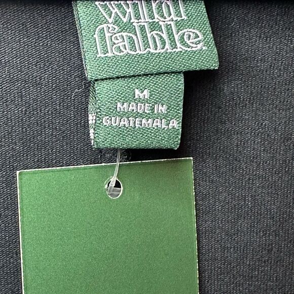 NWT Ladies Black Sweetheart Cut Front Mini Dress Size Medium - Picture 3 of 4